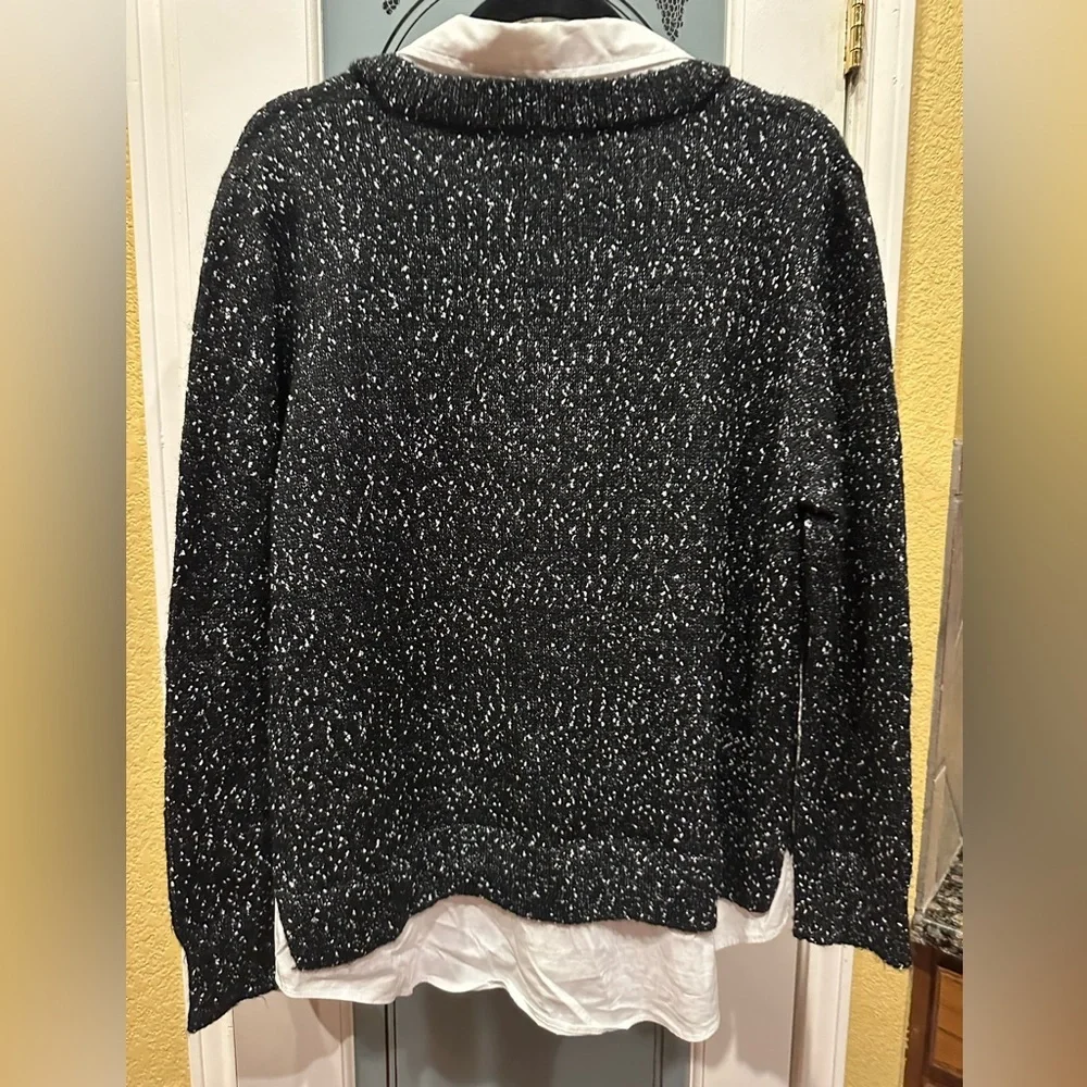 Liverpool Black and White Women's Sweater size L